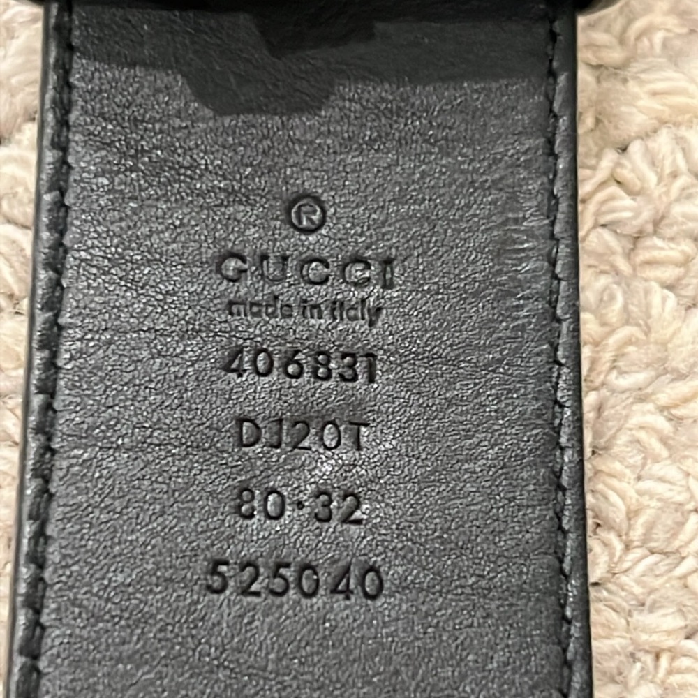 Gucci GG Marmont wide black leather belt with gold buckle - Picture 9 of 10